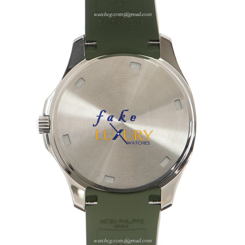 Patek Philippe 5267/200A-011 Aquanaut Quartz Green Dial Stainless Steel & Diamonds Replica Watch - Image 3