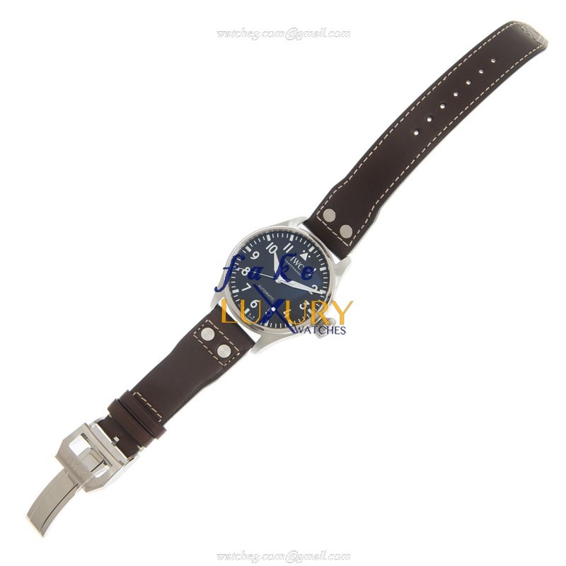 IWC IW329301 PILOTS Replica Watch, Automatic, 43mm Steel Case, Black Dial, Brown Leather Strap - Image 2