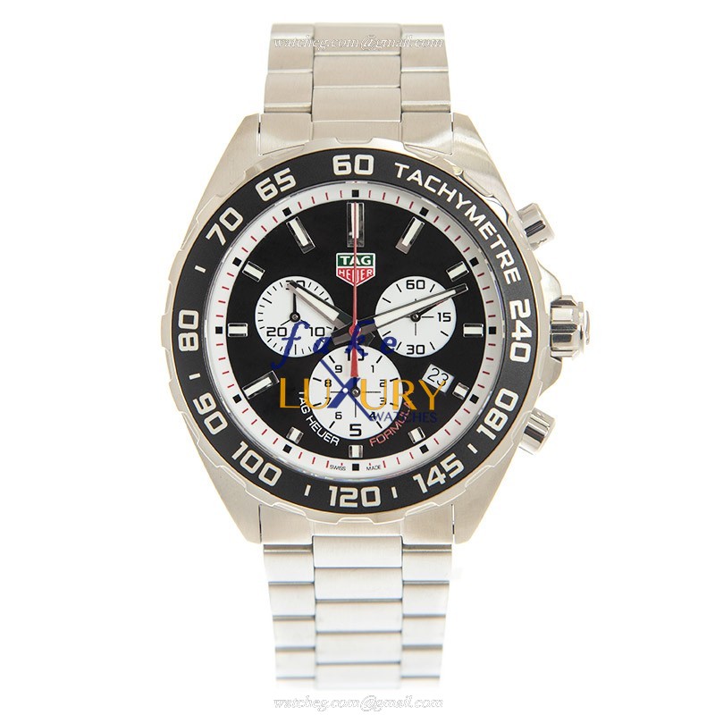 Tag Heuer CAZ101E.BA0842 Formula 1 Quartz Replica Watch - Black Dial Steel Bracelet - Image 2