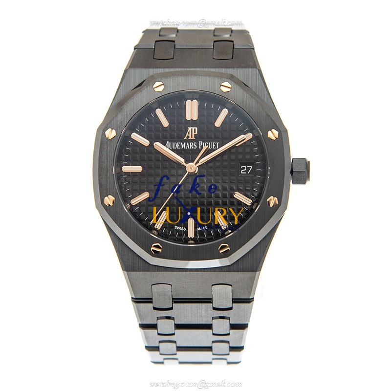 Audemars Piguet Royal Oak 77350CE.OO.1266CE.01 Automatic Ceramic Black Dial Replica Watch - Image 2