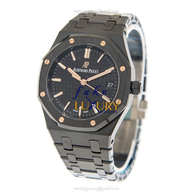 Audemars Piguet Royal Oak 77350CE.OO.1266CE.01 Automatic Ceramic Black Dial Replica Watch - Image 3
