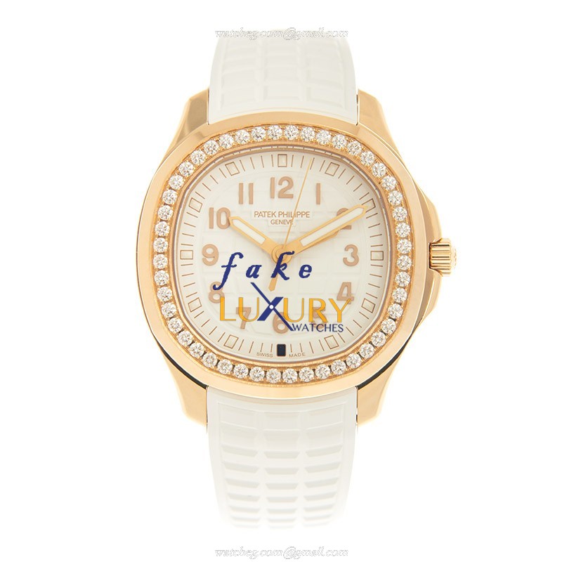 Patek Philippe 5269/200R-001 Replica Watch, Quartz Movement, 18kt Rose Gold & Diamonds Case, White - Image 2