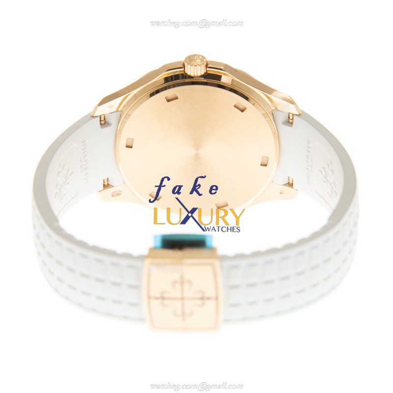 Patek Philippe 5269/200R-001 Replica Watch, Quartz Movement, 18kt Rose Gold & Diamonds Case, White - Image 4