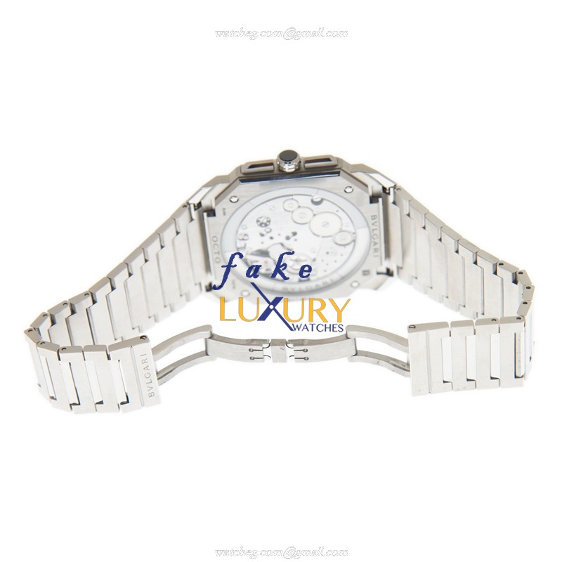 103467 - Bulgari Octo Finissimo Replica Watch - Automatic Blue Dial Stainless Steel - Image 5