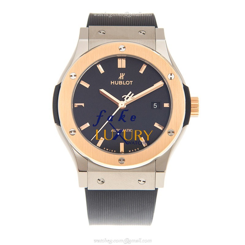 Hublot 542.NO.1181.RX Classic Fusion Auto 18kt Rose Gold Titanium Replica Watch - Image 2