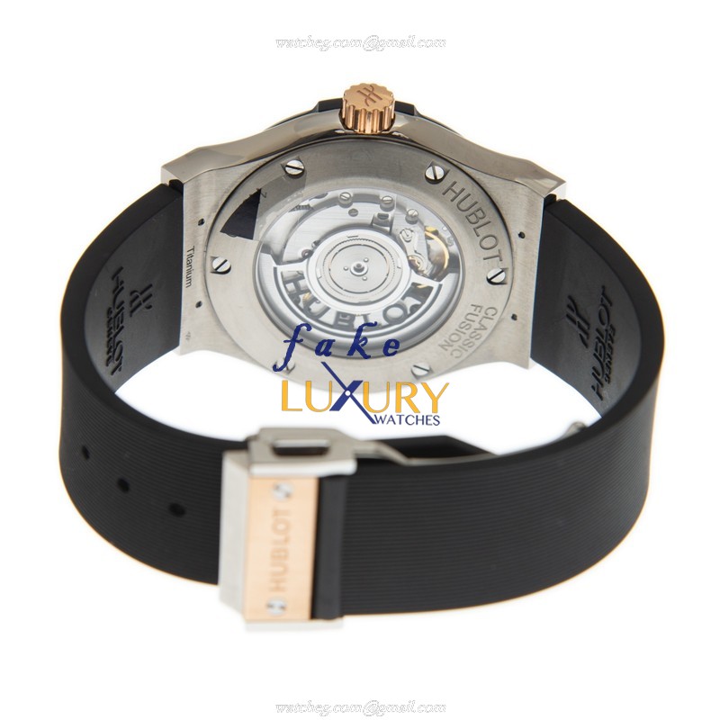 Hublot 542.NO.1181.RX Classic Fusion Auto 18kt Rose Gold Titanium Replica Watch - Image 4