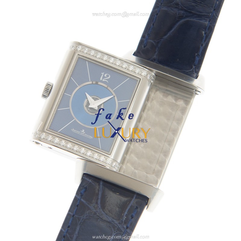 Jaeger-Lecoultre Q2578480 Reverso White Dial Blue Alligator | Automatic | Steel | Replica Watch - Image 3
