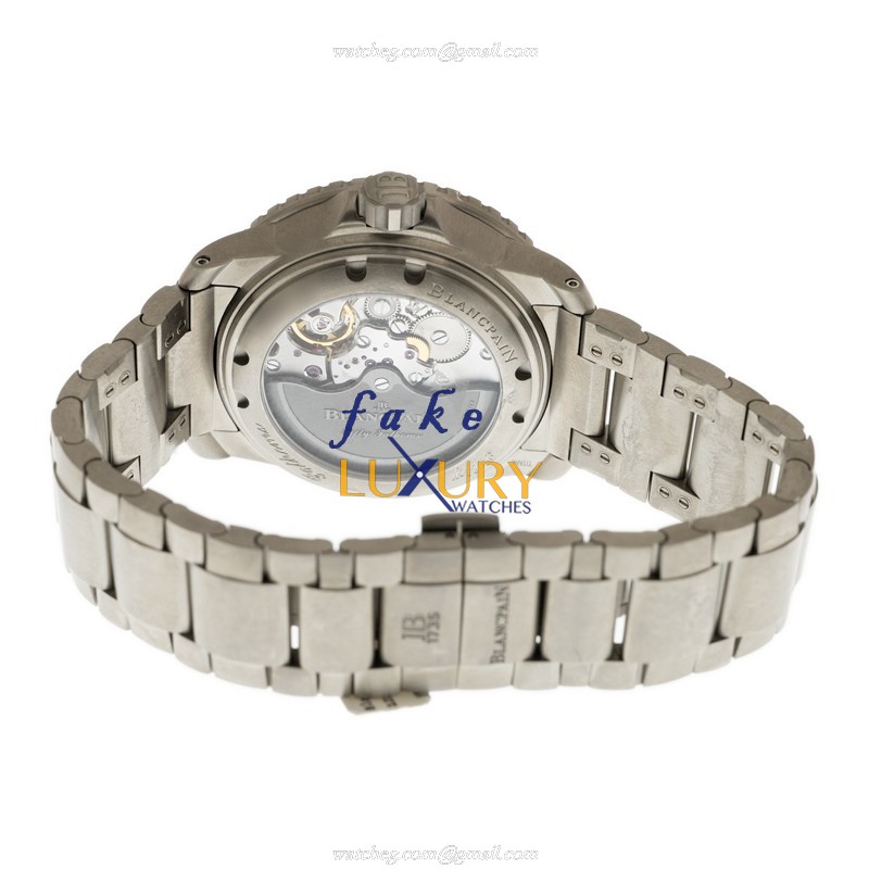 Blancpain 5050-12B30-98 Fifty Fathoms Replica Watch, Black Dial, Titanium Case, Automatic - Image 4