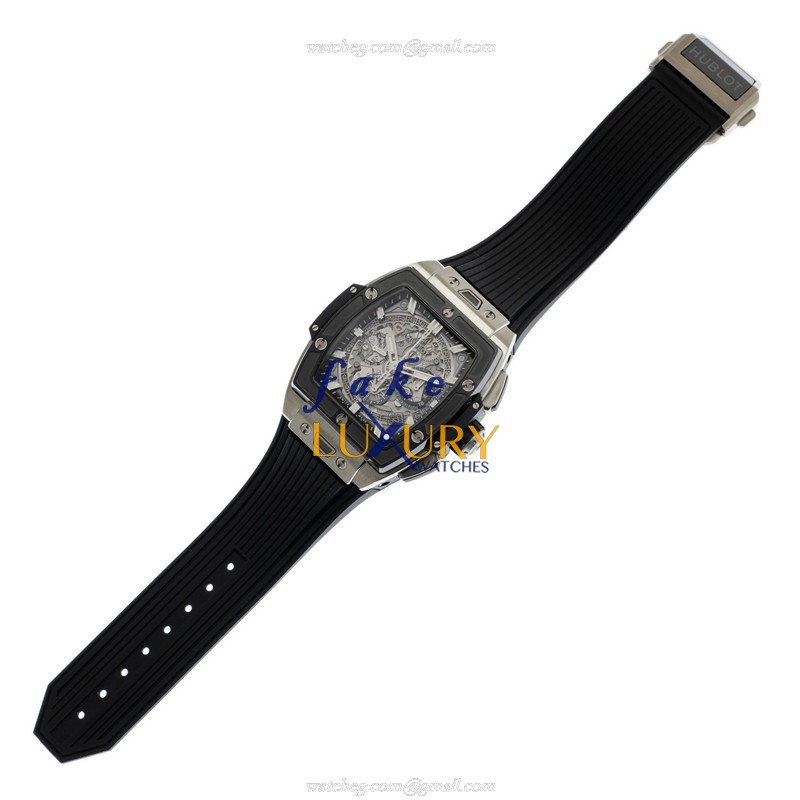 Hublot 642.NM.0170.RX SPIRIT OF BIG BANG Automatic Titanium | Silver Dial | Black Rubber Strap - Image 2