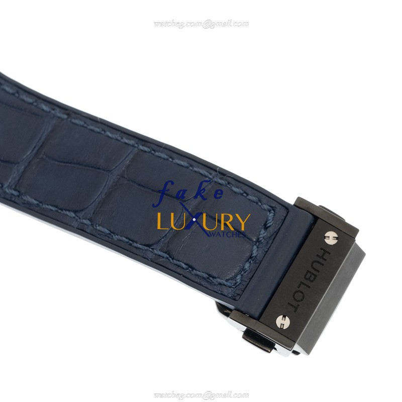 Hublot 361.CM.7170.LR.1204 - Quartz Ceramic & Diamond Replica Watch - 38mm - Blue Dial & Blue - Image 4
