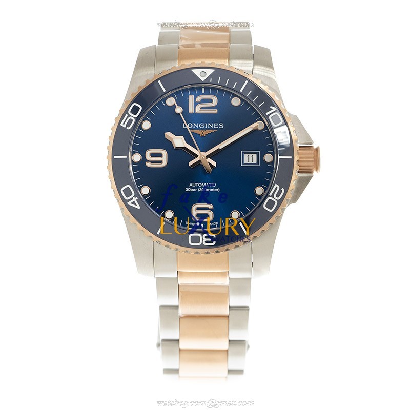 Longines L3.781.3.98.7 CONQUEST Auto 18kt Rose Gold & Steel Replica Watch, Swiss Movement - Image 2