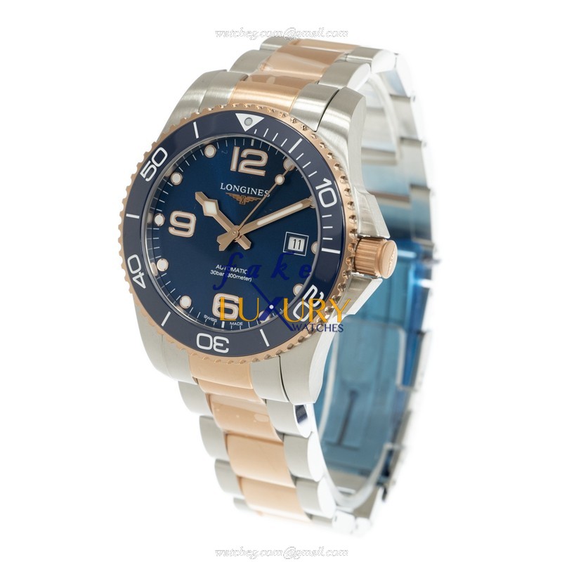Longines L3.781.3.98.7 CONQUEST Auto 18kt Rose Gold & Steel Replica Watch, Swiss Movement - Image 3