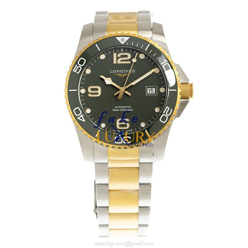 L3.781.3.06.7 - Longines Conquest Replica Watch Automatic Green Dial Ceramic Steel - Image 2