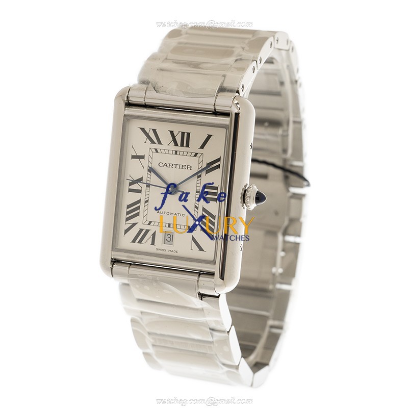 Cartier WSTA0053 Automatic Steel Case Silver Dial Stainless Steel Replica Watch - Image 3