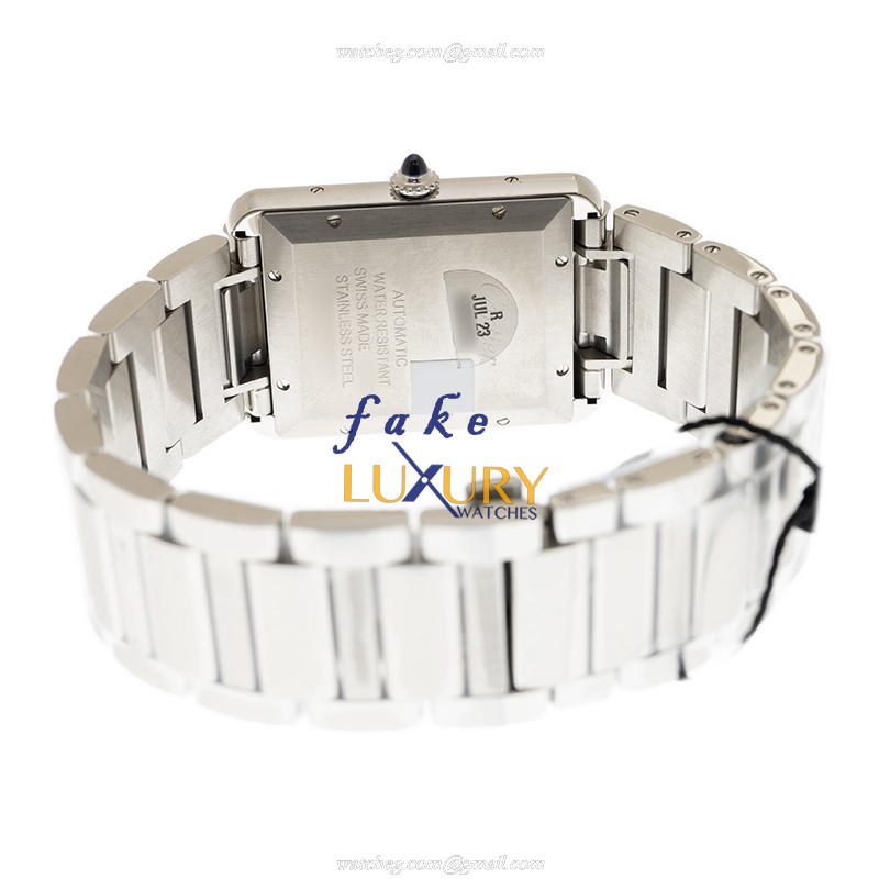 Cartier WSTA0053 Automatic Steel Case Silver Dial Stainless Steel Replica Watch - Image 4