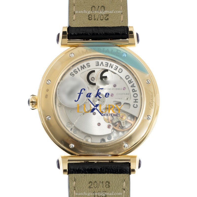 -384241-0001ST.OO.1240ST.01 - Chopard IMPERIALE Automatic 18kt Yellow Gold Replica Watch - White - Image 3