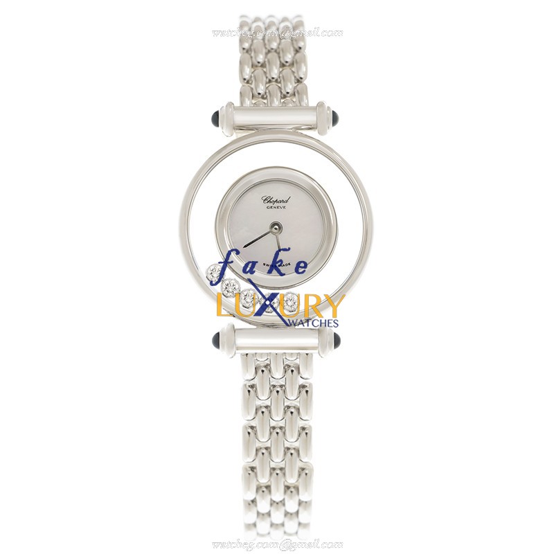 Chopard Happy Diamonds 204780-1018 Quartz 18kt White Gold Silver Dial Replica Watch - Image 2