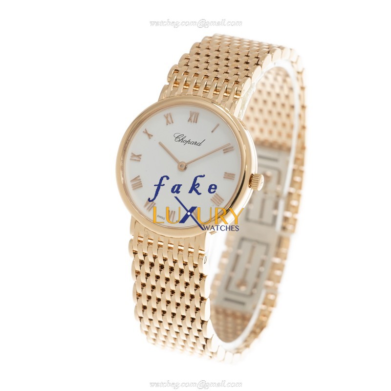 -119392-5001ST.OO.1240ST.01 - Chopard CLASSIQUE Quartz 18kt Rose Gold Replica Watch - White - Image 3