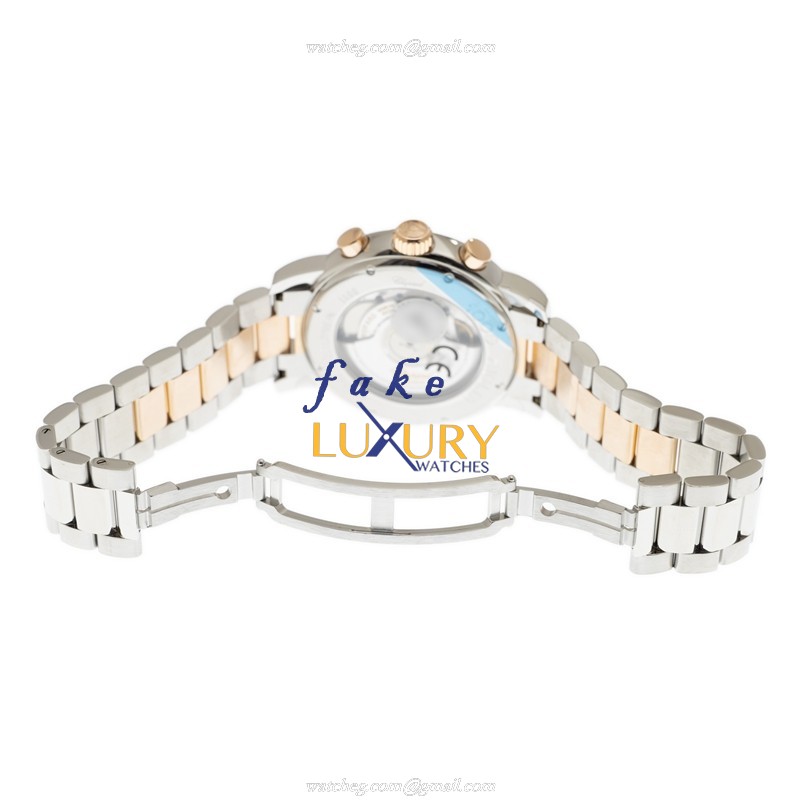 Chopard 158511-6001 Replica Watch, Automatic Movement, 18kt Rose Gold & Steel Case, White Dial - Image 5