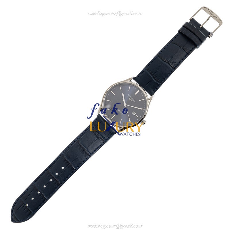 Longines Lyre L4.961.4.92.2 Replica Watch, Automatic Movement, Blue Dial, Leather Strap - Image 2