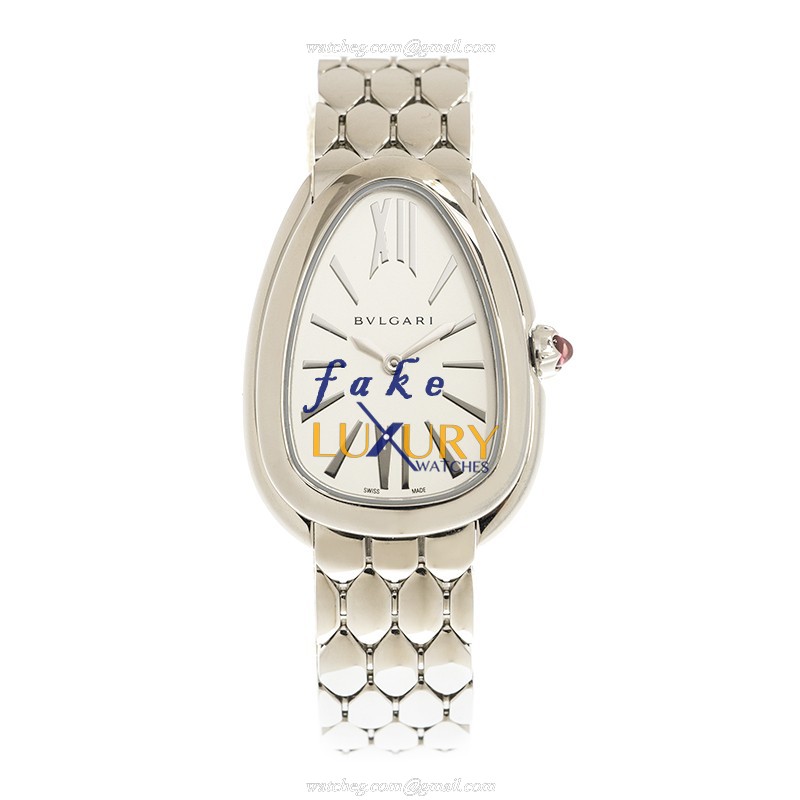 Bulgari 103141 Serpenti Seduttori Quartz Stainless Steel Silvery Dial Replica Watch - Image 2