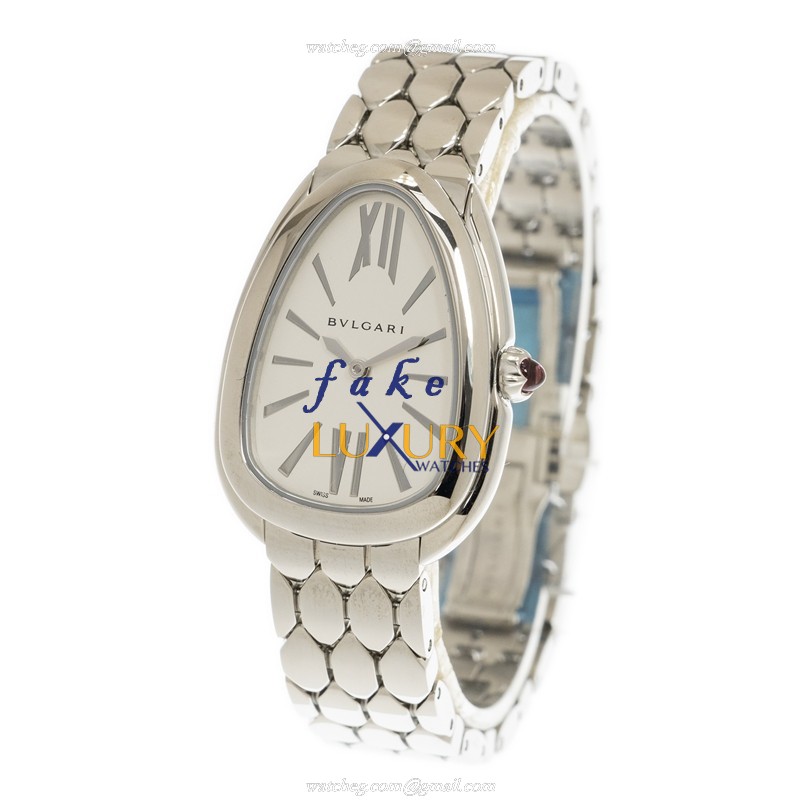 Bulgari 103141 Serpenti Seduttori Quartz Stainless Steel Silvery Dial Replica Watch - Image 3