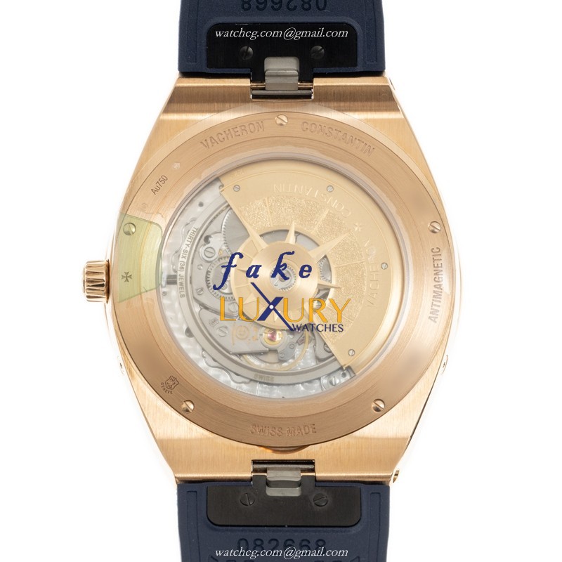 4300V/000R-B509 - Vacheron Constantin Overseas Replica Watch - Automatic - 18kt Rose Gold - Blue - Image 3