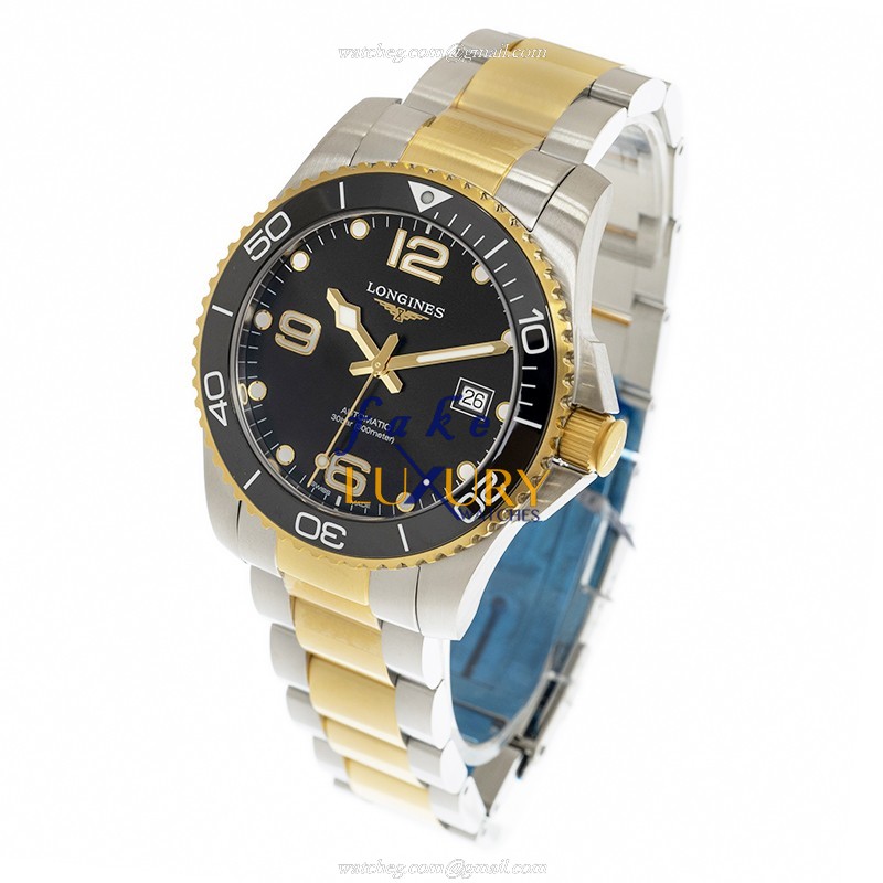 Longines L3.781.3.56.7 CONQUEST Replica Watch, 41mm, Automatic, Ceramic & Steel, Black Dial - Image 3