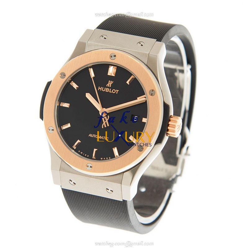 Hublot 542.NO.1181.RX Classic Fusion Auto 18kt Rose Gold Titanium Replica Watch - Image 3