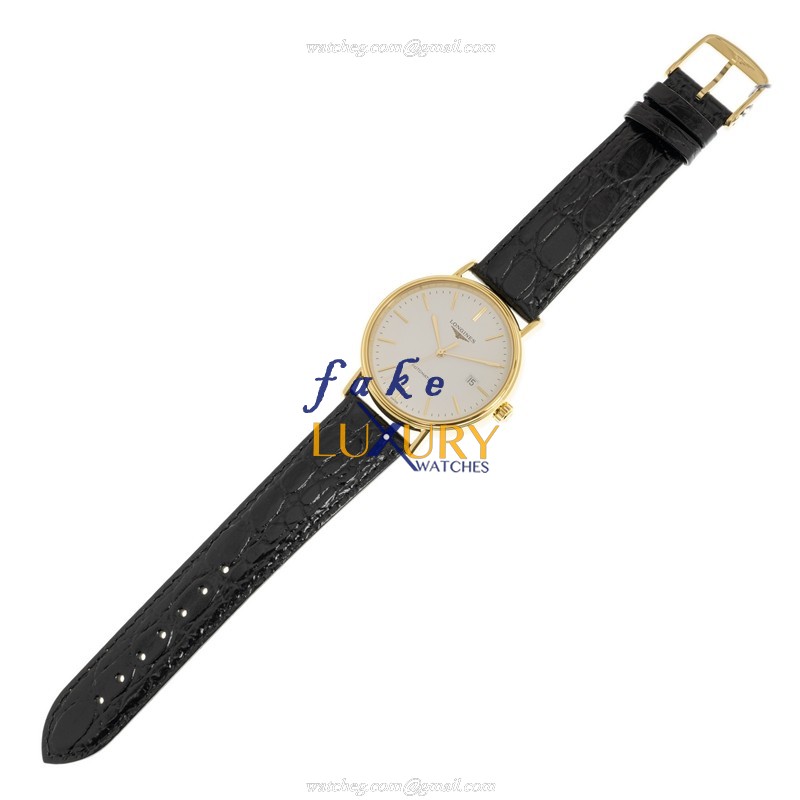 Longines L4.922.2.12.2 PRESENCE Automatic - Gold-Plated Stainless Steel - White Dial Replica Watch - Image 2