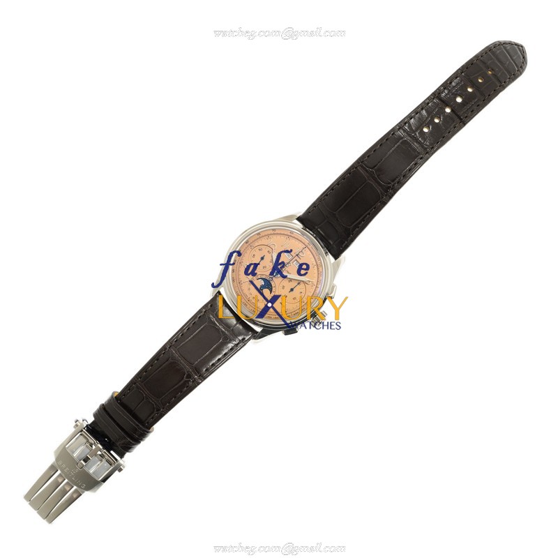 Breitling Premier AB2510201K1P1 Replica Watch, Automatic, Brown Dial, Steel Case, Leather Strap - Image 2