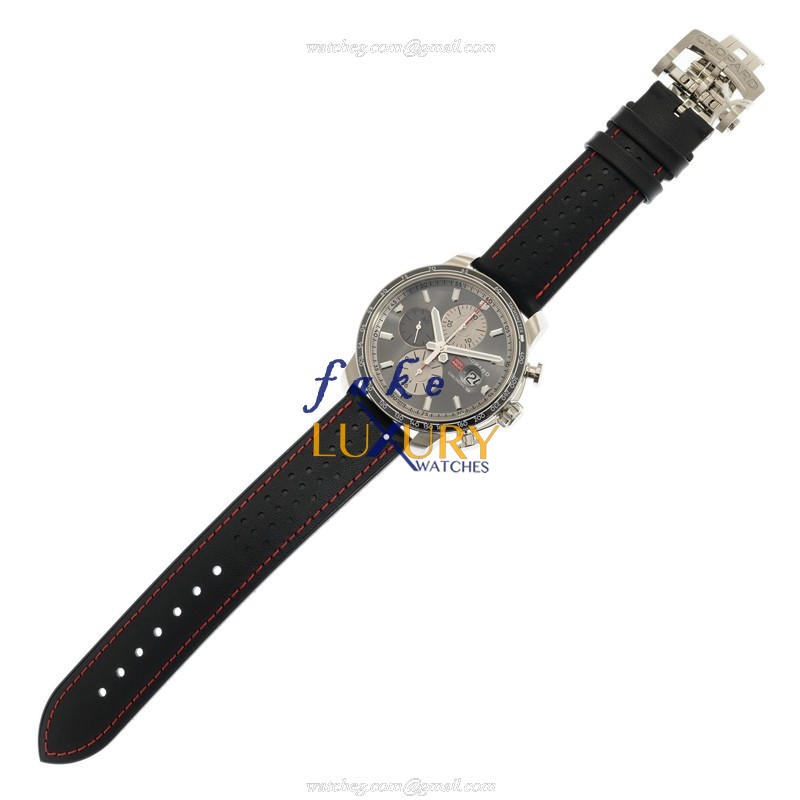 Chopard 168571-3009 Replica Watch, Automatic, Stainless Steel, Gray Dial, Sapphire Crystal, Black - Image 2