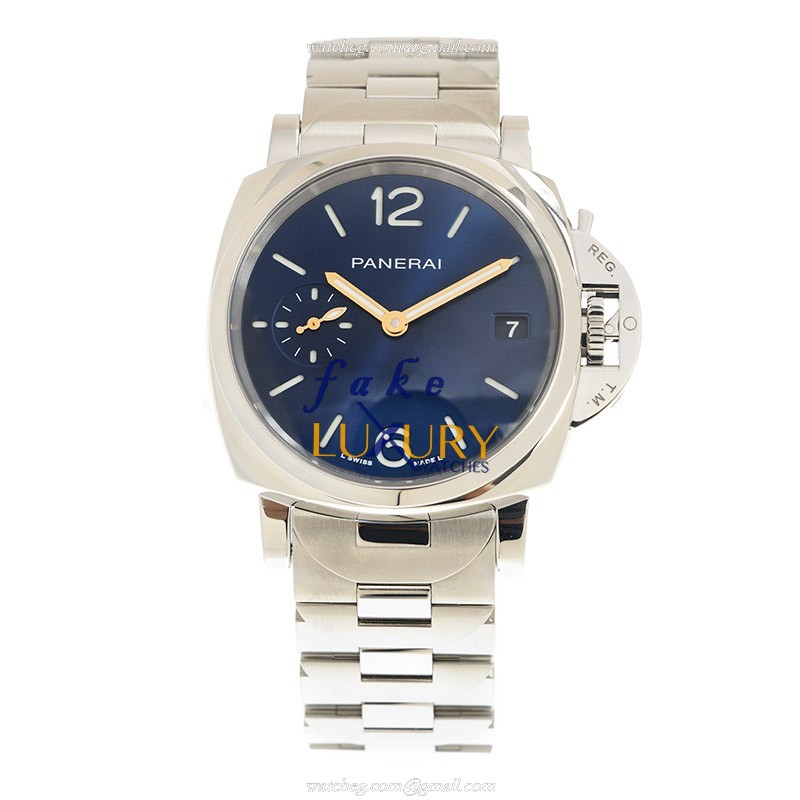Panerai PAM01123 LUMINOR DUE Automatic Stainless Steel Blue Dial Replica Watch - Image 2