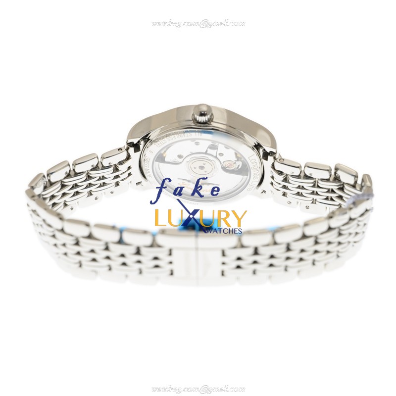 Longines L4.361.4.11.6 Lyre Replica Watch, Automatic, White Dial, Steel Case & Bracelet - Image 4