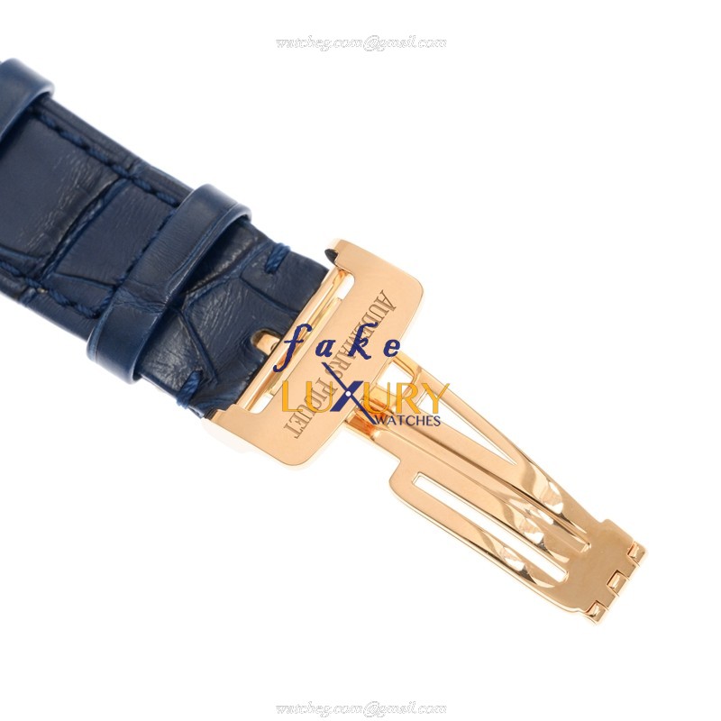 Audemars Piguet Royal Oak 26239OR Replica Watch in Rose Gold with Blue Dial Automatic - Image 4