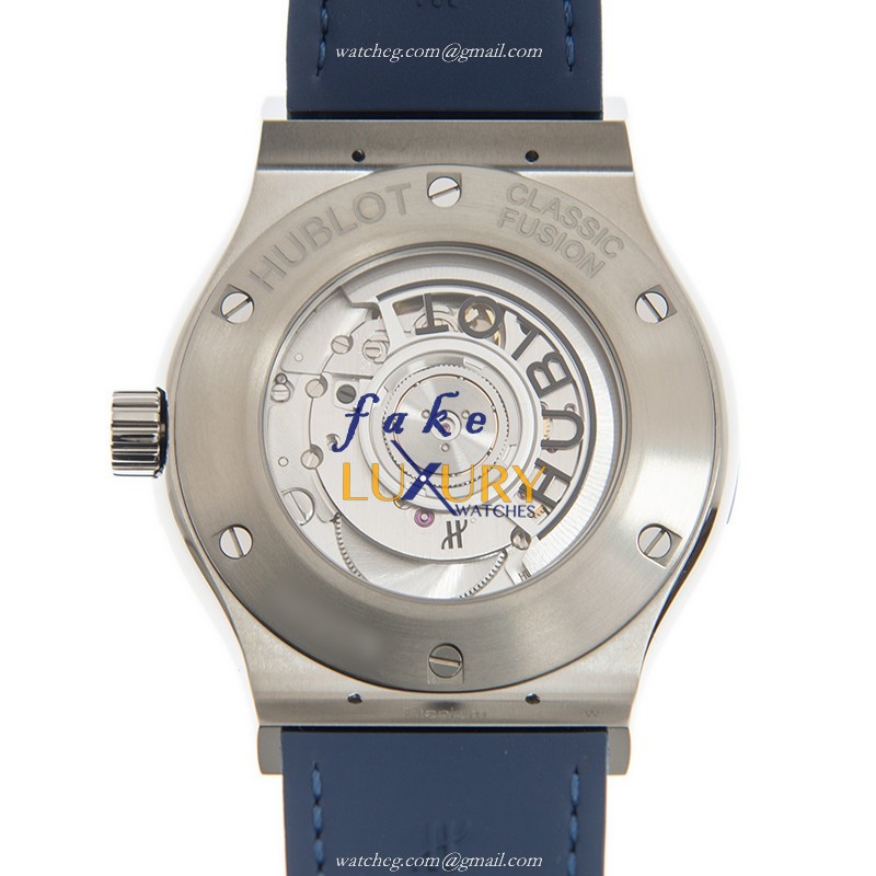 Hublot 565.NX.7170.LR CLASSIC FUSION Automatic Stainless Steel Replica Watch, Blue Dial, Alligator - Image 3