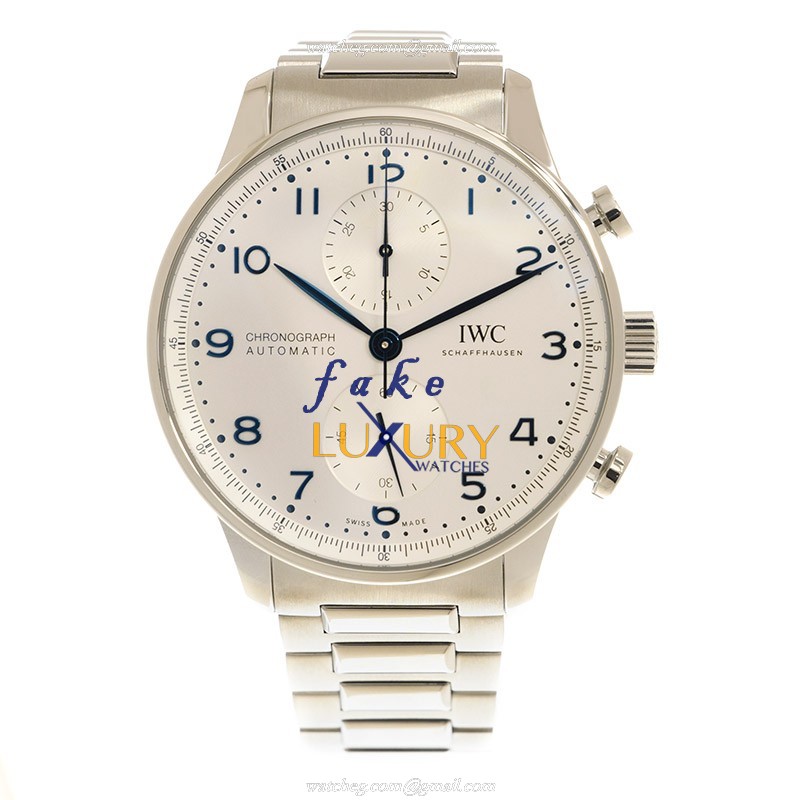 IWC Portuguese IW371617 Automatic Silver Dial Stainless Steel 41mm Replica Watch - Image 2