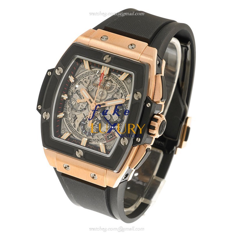 Hublot 641.OM.0183.RX Spirit of Big Bang Replica Watch, Automatic, Transparent Dial, 18kt Rose Gold - Image 3