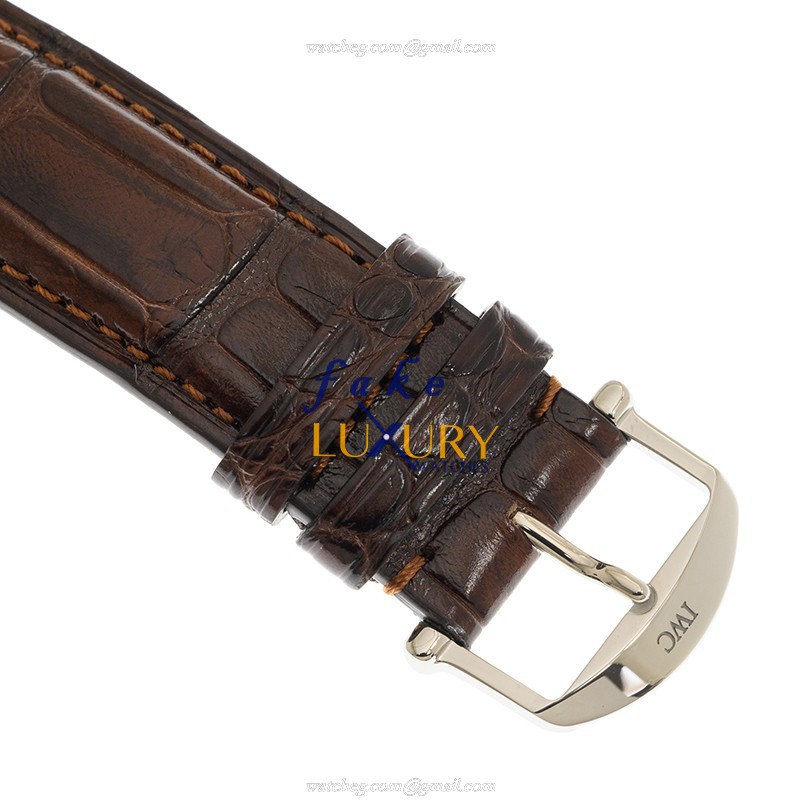 IWC Portofino IW391404 Automatic Stainless Steel Black Dial Leather Strap Replica Watch - Image 4