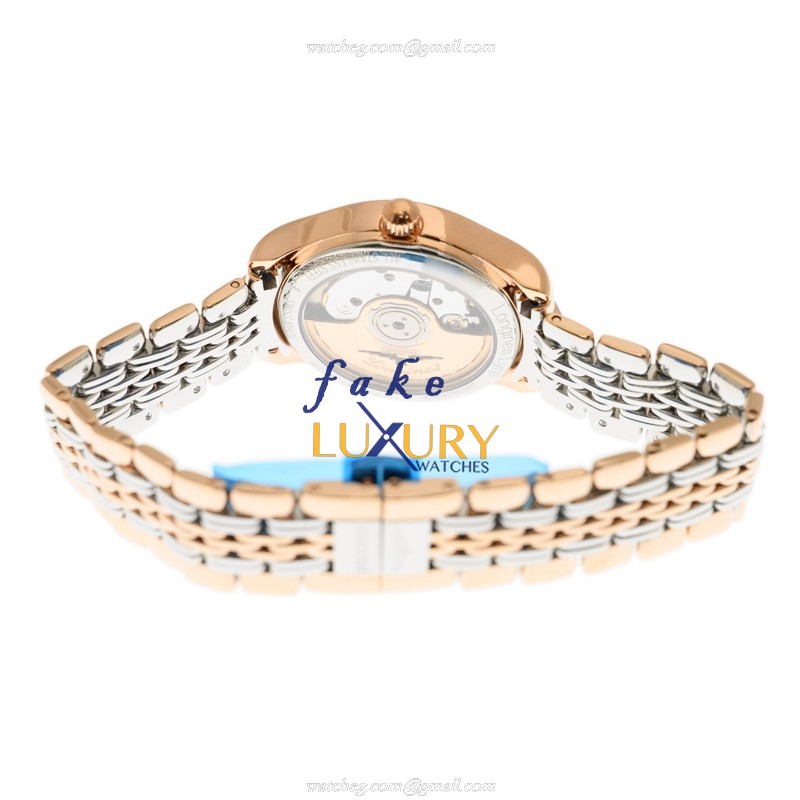Longines L4.361.1.11.7 Replica Watch, Auto Movement, 18kt Rose Gold & Steel Case, White Dial - Image 4
