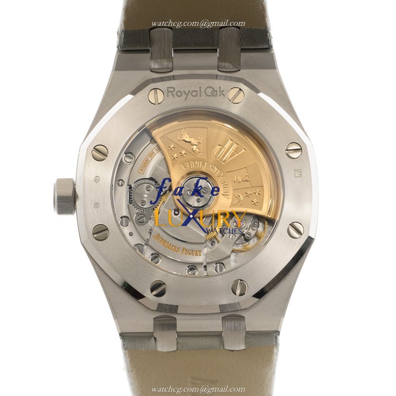 Audemars Piguet 15452BC.ZY.D007VE.01 Royal Oak Replica Watch, Silver Dial, 18kt White Gold & - Image 3