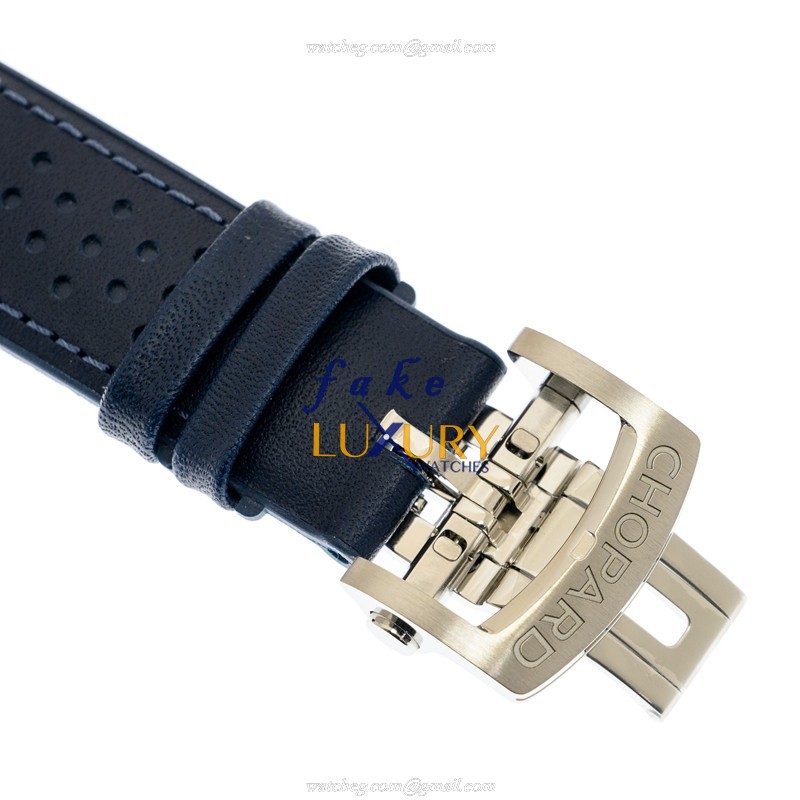 Chopard 168566-6002 Replica Watch Automatic 18kt Rose Gold & Steel Case Sapphire Crystal Blue Dial - Image 4