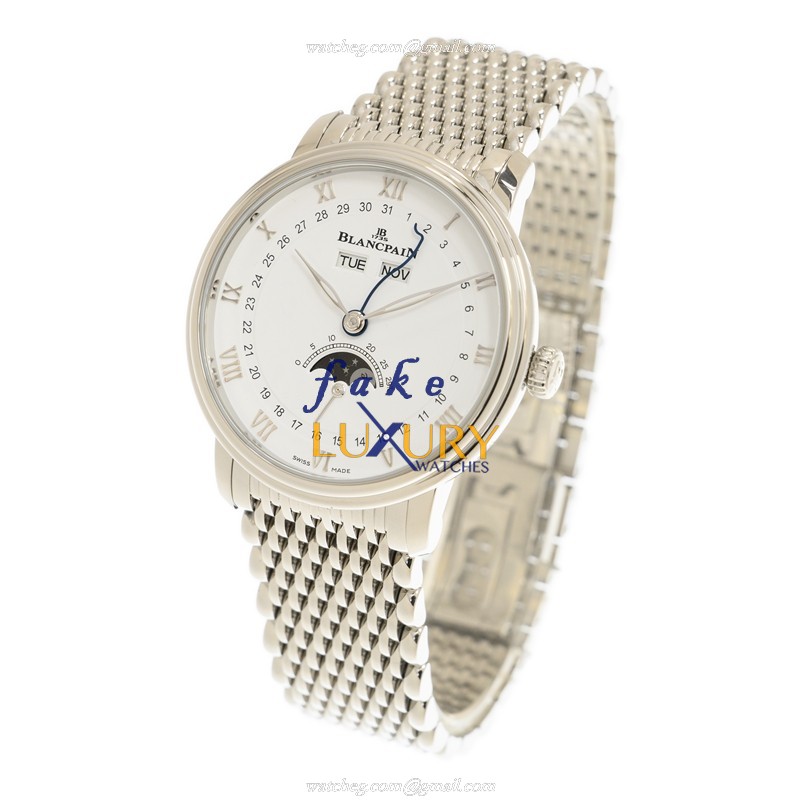 6264-1127-MMB - Blancpain Classic Replica Watch - Automatic - White Dial Stainless Steel - Image 3