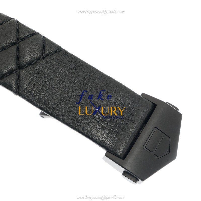 Tag Heuer WAR101A.FC6367 Replica Watch, Quartz, Black Dial, Steel Case, Leather Strap - Image 4