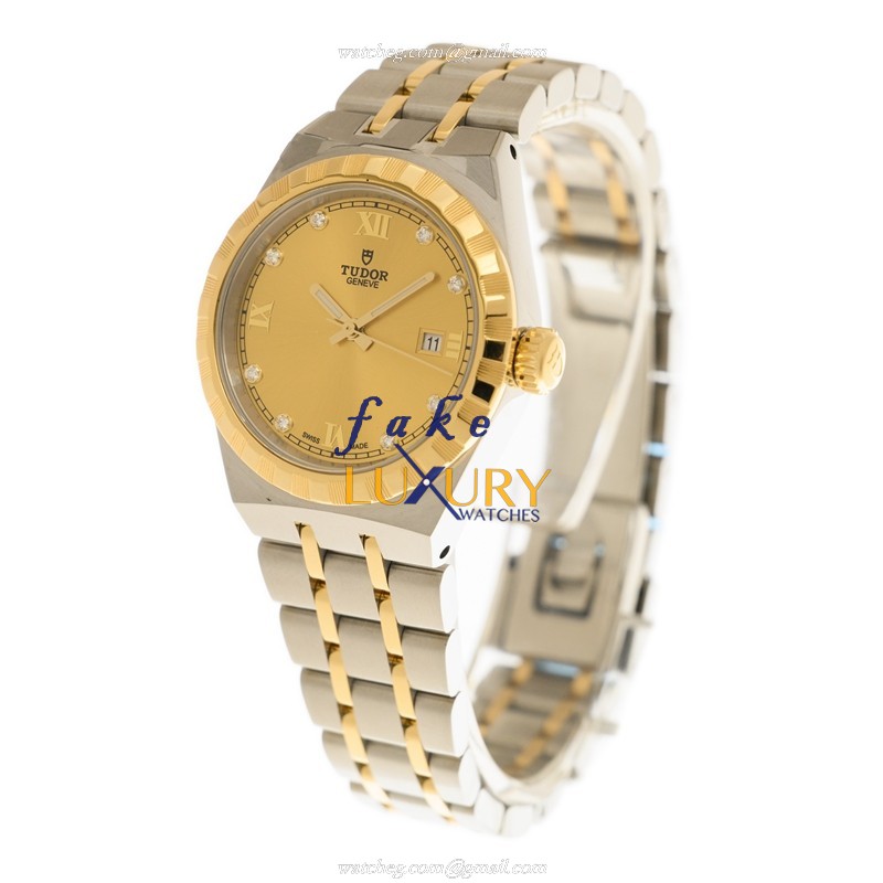 Replica Tudor Royal 28303-91033-8DI-CH Watch, 18kt Gold & Steel Case, Automatic Movement, Swiss - Image 3