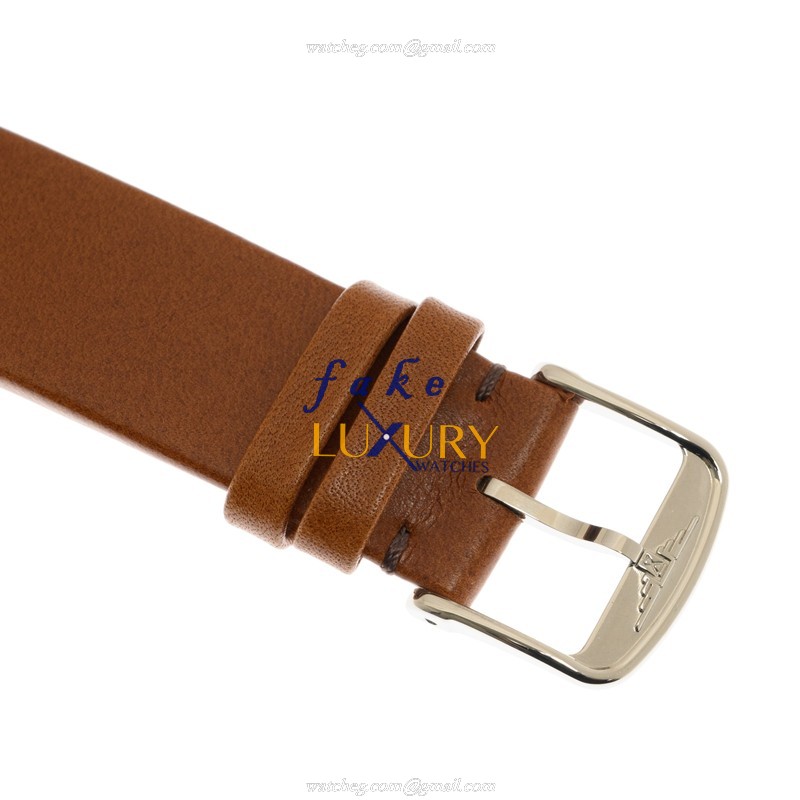 - L2.833.4.93.2 Longines Replica Watch - Automatic - Beige Dial - Brown Leather Strap - Image 4