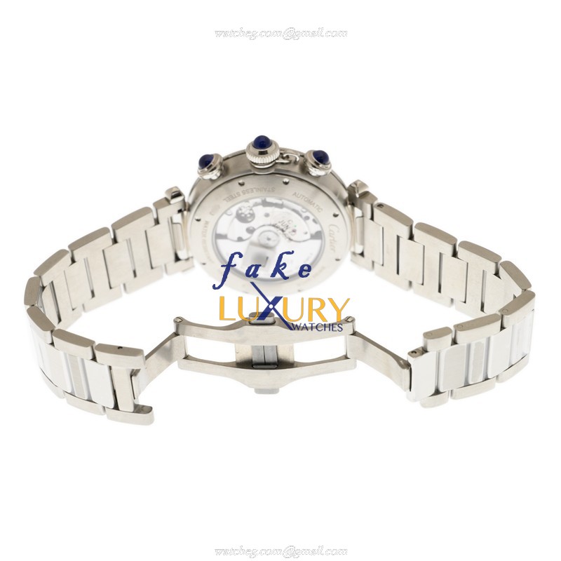 Cartier WSPA0018 PASHA DE CARTIER Automatic Silver Dial Steel Case Replica Watch - Image 5