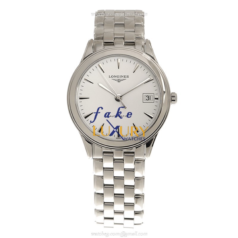 Longines L4.774.4.13.6 Flagship Replica Watch - Automatic - White Dial - 36mm Steel Case - Image 2