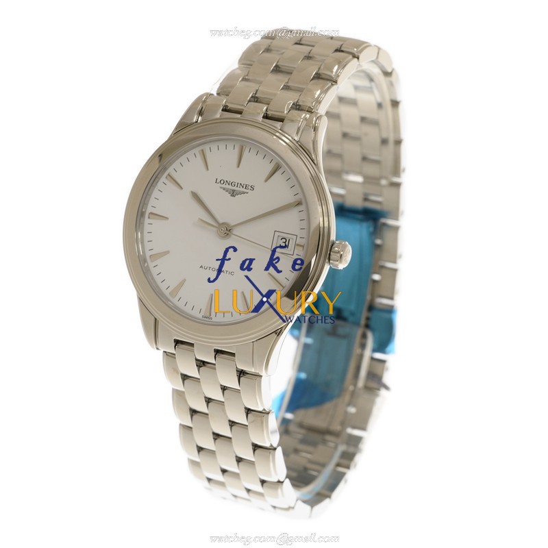 Longines L4.774.4.13.6 Flagship Replica Watch - Automatic - White Dial - 36mm Steel Case - Image 3