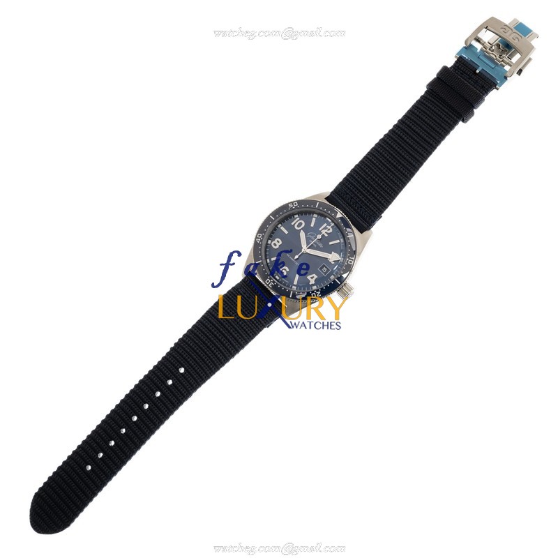 Glashutte 1-39-11-09-81-34 | SPEZIALIST | Automatic | Blue Nylon | Steel Replica Watch - Image 2